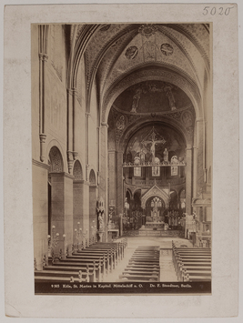 Vorschaubild Köln: St. Maria im Kapitol, Mittelschiff nach Osten. Foto: Stoedtner, Berlin, Nr. 9503